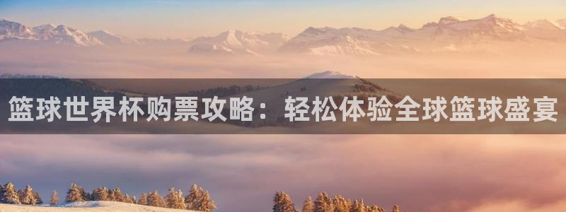 男足世界杯预选赛赛程:篮球世界杯购票攻略:轻松体验全球篮球盛宴